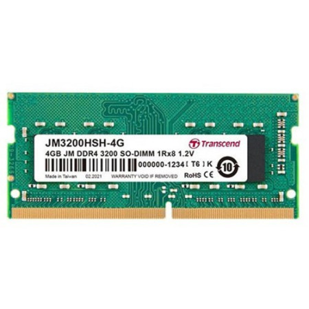 Transcend DDR4 4GB JM 3200 SO-DIMM CL22 1.2V memorija ( JM3200HSH-4G )