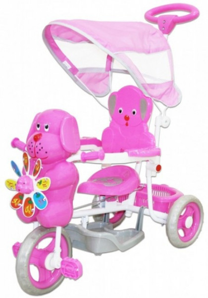 Tricikl za decu Kuca sa melodijama - Pink - Img 1
