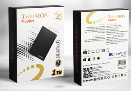 TwinMOS HDD E2.5" 1TB USB3.0 TM1000GPD