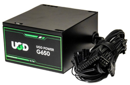 UGD g650 650w ugd power 12cm fan, 20+4pin, 4+4pin, 4xsata, 2xide, 2x6+2pin 80plus, black napajanje