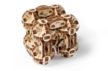Ugears 3d eko mehanička puzzla - FLEKSI KOCKA ( 1061)