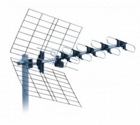 Vega antena DTX-22F spoljna 22 elementa, F/B ratio 28db, duina 81cm UHF/VHF/DVB-T2 - Img 1
