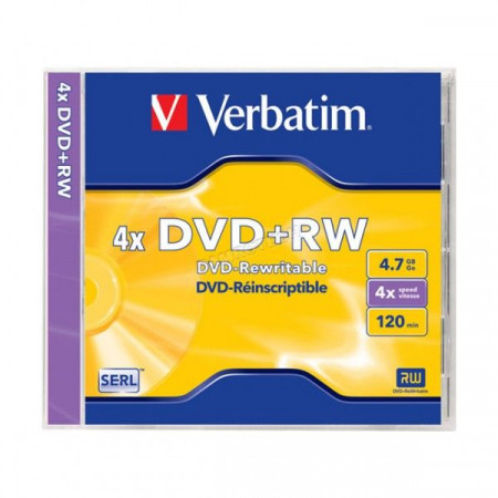 Verbatim 43228 43229 DVD+RW 4.7GB 4X - Img 1