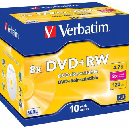 Verbatim 43527 43526 DVD+RW 4.7GB 8X ( 55W8+/Z ) - Img 1