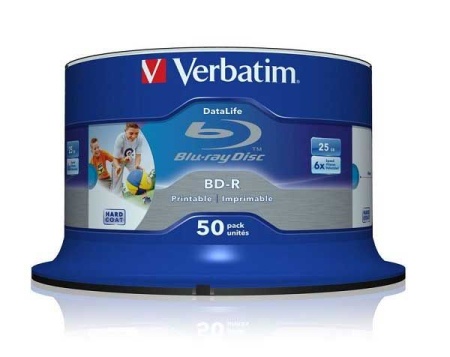 Verbatim 43812 BLU-RAY PRINTABLE 25GB 6X 50 ( 525SP5/Z )