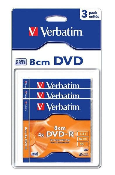 Verbatim DVD-R 1.46GB 8CM 4X 3PACK ( 43592 ) BLISTER - Img 1