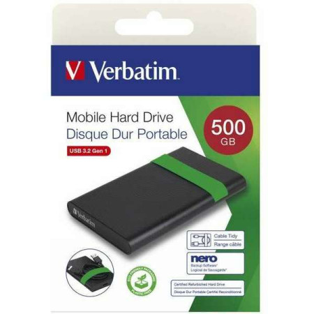 Verbatim HDD 500GB USB 3.2 (53111) - Img 1