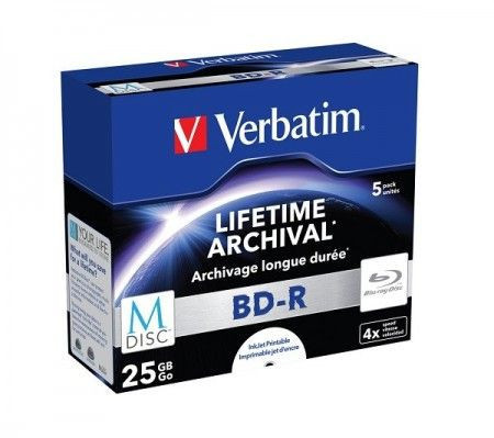 Verbatim M-DISC KAMENI 25GB 4X 5PACK print 43823 ( 525MP/Z )