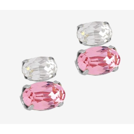 Victoria cruz gemma pink mindjuše sa swarovski kristalima ( a4513-26ht )