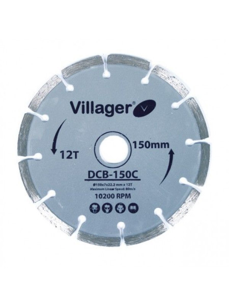 Villager Dcb115c-dijamantska rezna ploca 115 mm ( 023776 )