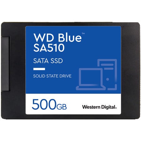 WD blue 2.5", 500GB, SATA 6Gbs SSD ( WDS500G3B0A )