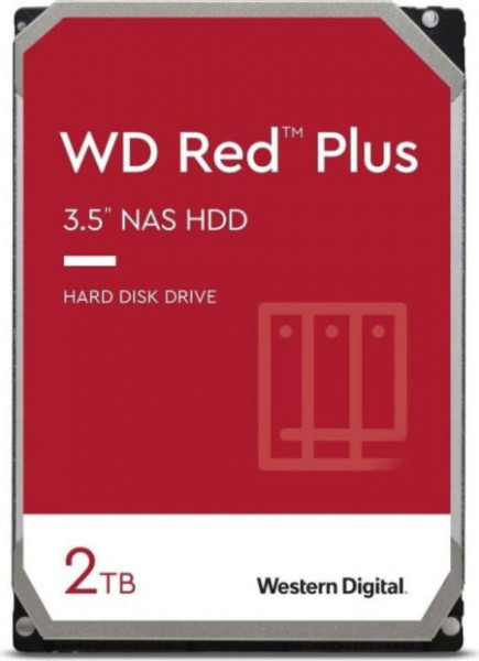 WD HDD 2TB WD20EFPX 5400rpm 256MB RED plus NAS - Img 1