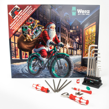 Wera 136607 novogodišnji advent kalendar sa 24-delnim setom alata + otvarač ( WERA 136607 )