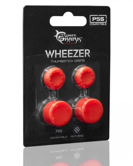 White shark PS5 817 wheezer red silicon thumbstick