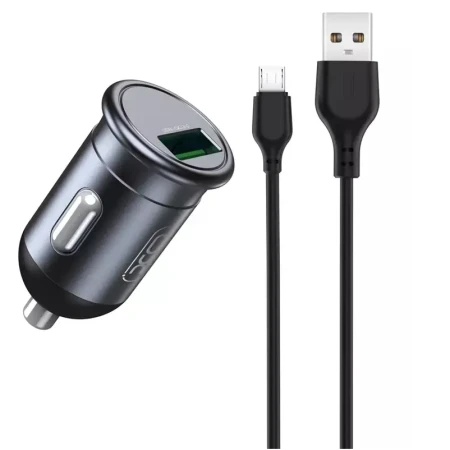 Xo-cc46 auto punjač + kabl micro ( XO0156 )