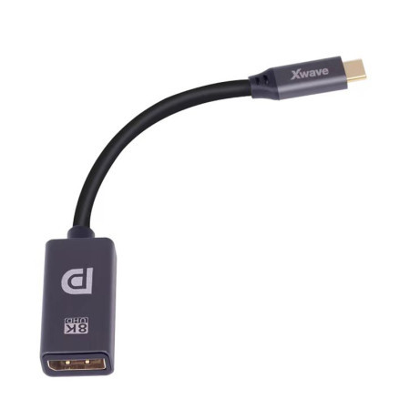 XWave adapter USB C (muški) na HDMI 2.1 (zenski)/4K/60Hz/dužina 0.2m/golden plate/blister ( Adapter TIP- C na HDMI 4K 0.2m ) - Img 1