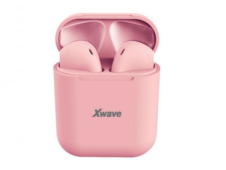 Xwave BT TWS stereo slusalice sa mikrofonom v5.0 + EDR/baterija 45mAh/2-3h/kutija-baza za punjenje 350mAh ( Y10 pink )