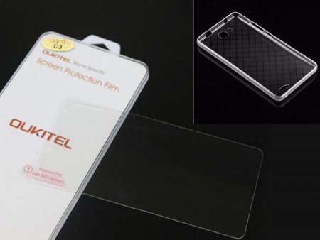 Zastitna folija za Oukitel C3 ( C3 TP protect film +case silikon ) - Img 1
