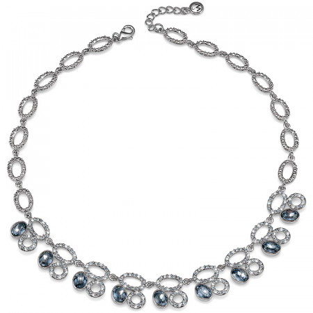 Ženska oliver weber night silver night ogrlica sa swarovski plava kristalom ( 11402 ) - Img 1