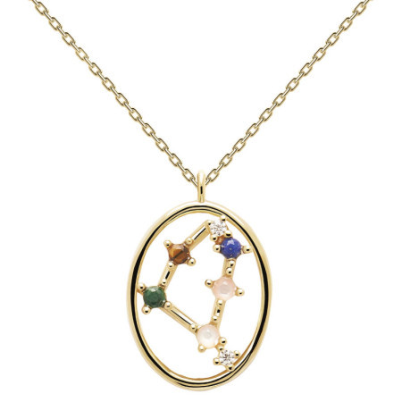 Ženska pd paola zlatna ogrlica capricorn-jarac sa pozlatom 18k ( co01-353-u )