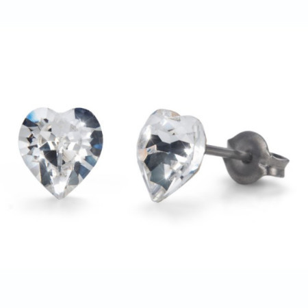 Ženske oliver weber sensitive heart mini crystal minduše sa swarovski kristalima ( s24008.001 ) - Img 1