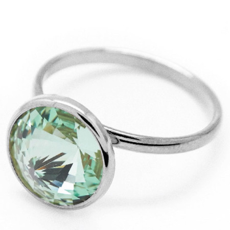 Ženski victoria cruz basic m peridot prsten sa swarovski zelenim kristalom ( a2522-14a ) - Img 1