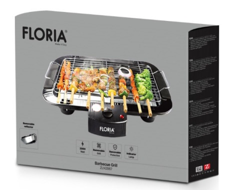 Zilan ZLN2867 Roštilj elektricni Grill, 21.5x34cm, 2000W