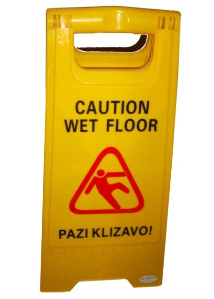 Znak Upozorenja - PAZI KLIZAVO / CAUTION WET FLOOR ( C01-AF03042 )