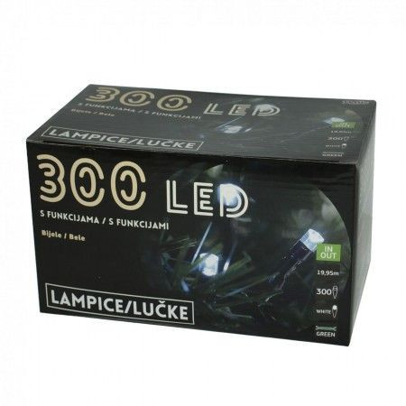 300L LED Lampica, bele, 8 funk ( 52-127000 ) - Img 1