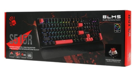 A4Tech A4-S515R Bloody mehanička gejmerska tastatura sa naslonom
