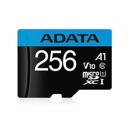 AData micro SD card 256GB + SD adapter AUSDX256GUICL10A1-RA1 class 10 - Img 1