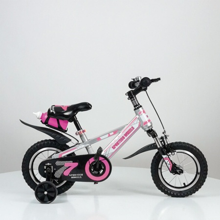 Aiar Bicikl za decu 714-12 - sivo/roze