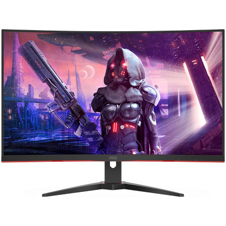AOC CQ32G2SE/BK LED 32" gaming curved 165Hz QHD, Black-Red, monitor