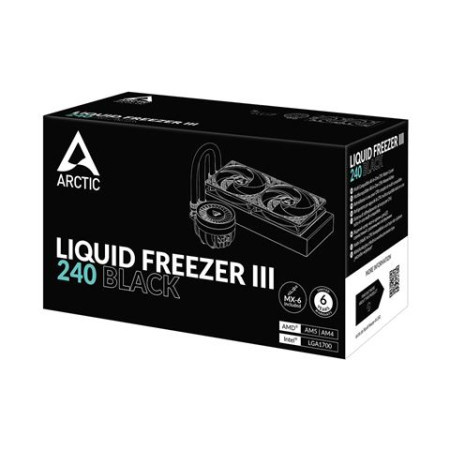 Arctic liquid freezer iii 240 vodeno hlađenje za procesor (black) ( 0001339943 )