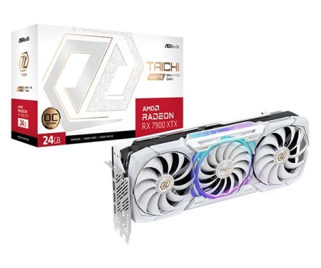 Asrock Radeon RX7900 XTX Taichi White 24gb oc gddr6, rx7900xtx tcw 24go svga