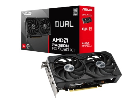 Asus dual rx9060xt 8gb/gddr6/128bit/crna Graficka karta ( DUAL-RX9060XT-8G )