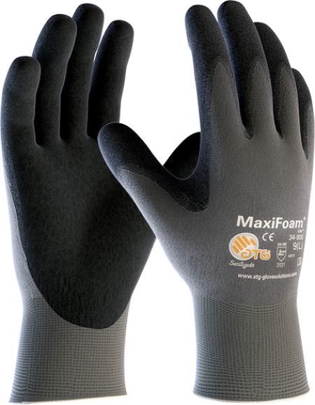 Atg rukavica maxifoam sivo-crna veličina 10 ( 34-900/10 )