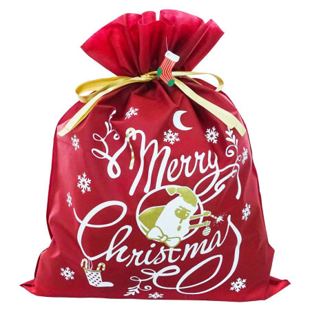 Baggy, vrećica za poklon, Merry Christmas, crvena, XL ( 713572 )