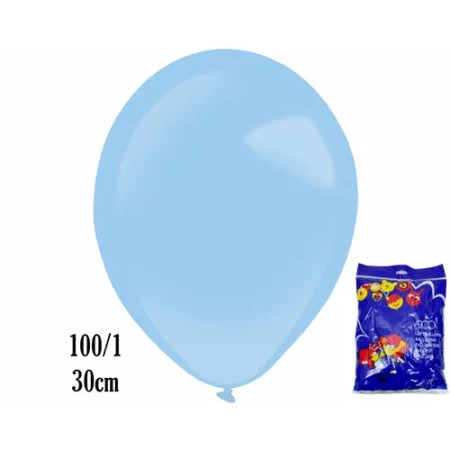 Baloni plavi 30cm 100/1 ( 383748 )