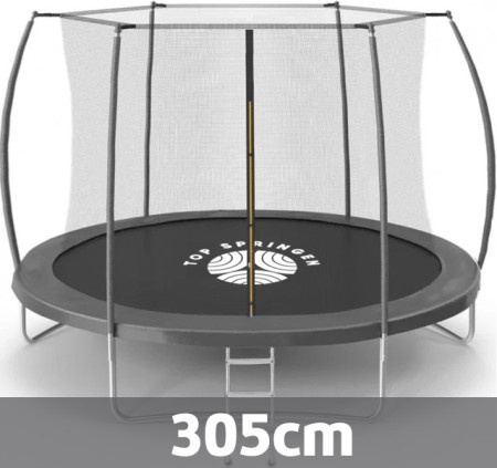 Baštenska trambolina 305cm Top Springen Sport Line SL305SIL sa unutrašnjom mrežicom i merdevinama