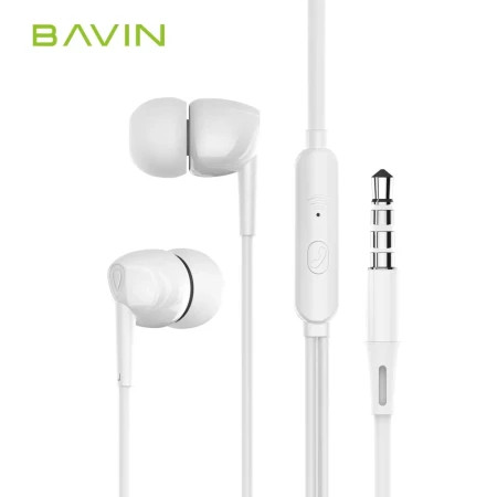 Bavin slušalice 3,5mm 1,2m bela ( 90202 )