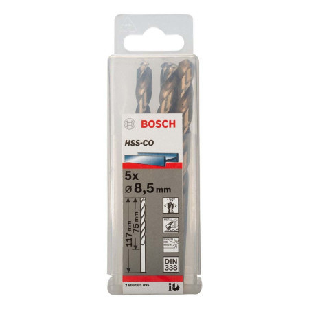 Bosch burgija za metal HSS-Co, DIN 338 8.5 mm, 1 komad ( 2608585895. ) - Img 1