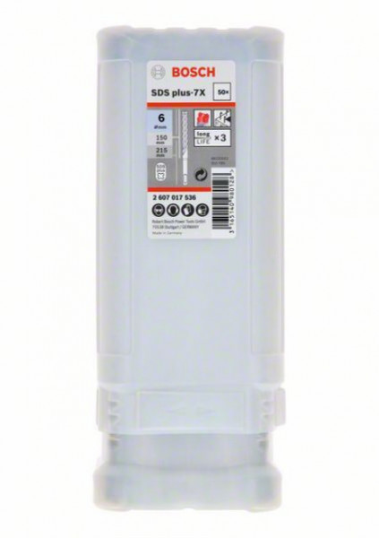 Bosch burgije za udarne bušilice SDS plus-7X 6 x 100 x 165 mm, 1 komad ( 2607017536. )
