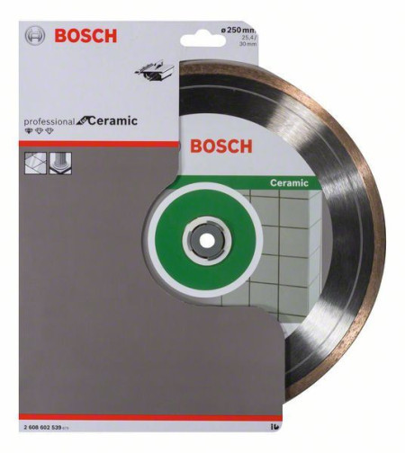 Bosch dijamantska rezna ploča standard for ceramic 250 x 30+25,40 x 1,6 x 7 mm ( 2608602539 )
