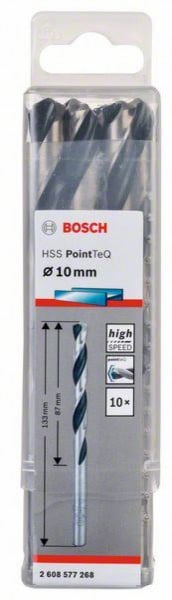 Bosch HSS spiralna burgija PointTeQ 10,0 mm ( 2608577268 ) - Img 1