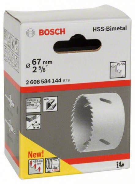 Bosch testera za otvore HSS-bimetal za standardne adaptere 67 mm, 2 5/8&quot; ( 2608584144 ) - Img 1