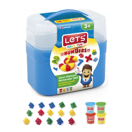 Brojevi, set sa 15 modli, masa za modelovanje 4 boje x 56 grama ( 7-L8497 )