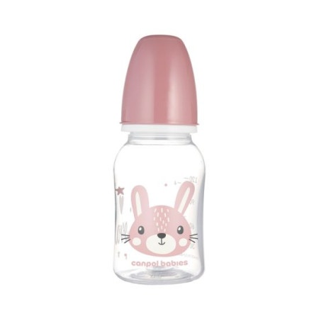 Canpol babies flasica cute animals 120ml (11/851) - pink ( 11/851_pin )