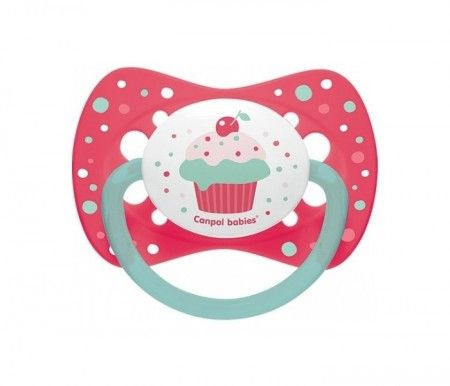 Canpol varalica silicon symmertrical 0-6m 23/282 Cupcake - pink ( 23/282_pin ) - Img 1