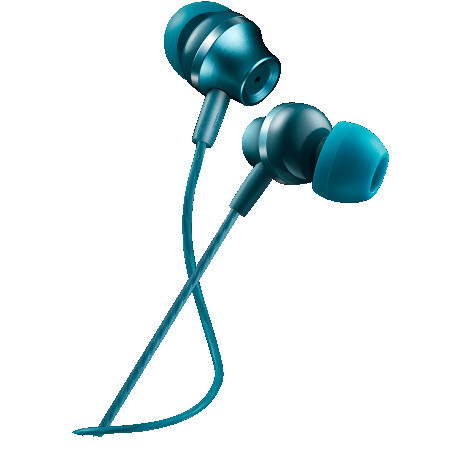 Canyon SEP-3 stereo earphones with microphone, metallic shell, cable length 1.2m, Blue-green, 22*12.6mm, 0.012kg ( CNS-CEP3BG )